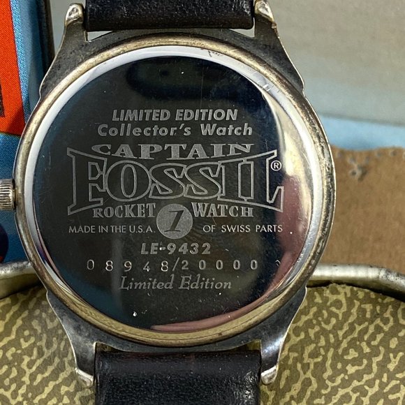 Vintage Captain Fossil Rocket Man Watch with Tin - Picture 5 of 7